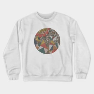 Triangles and Flowers Crewneck Sweatshirt